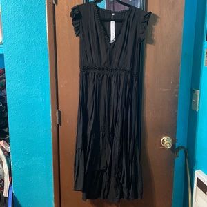 New black high-low dress XL